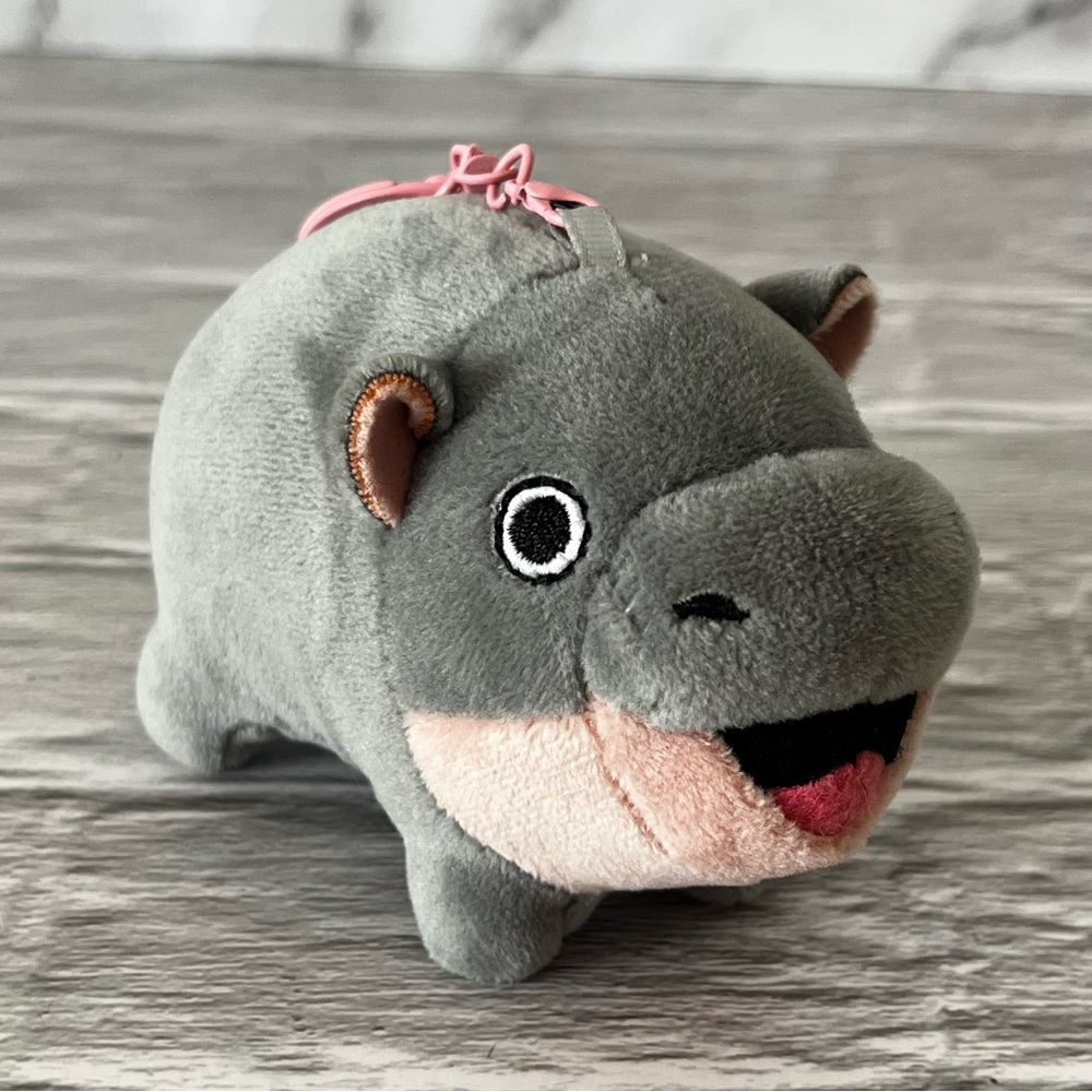 New Moo Deng Pygmy Hippo Plush Keychain Thailand Khao Kheow Open Zoo Feb 2025